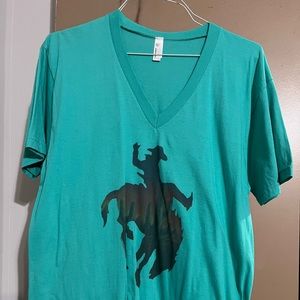 Womens western bronc tshirt